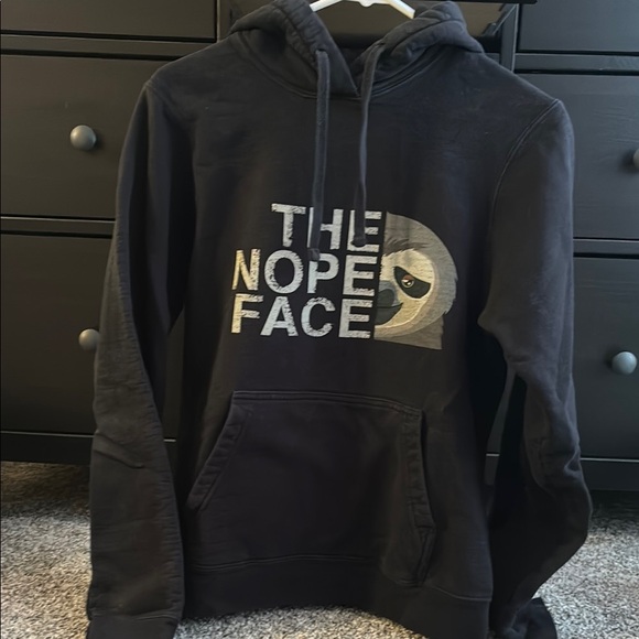 The Nope Face Black Hoodie - Picture 1 of 1